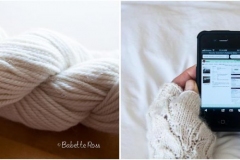 White Fingerless Gloves