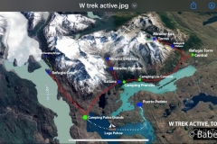 W Trek Map - I went East to West -