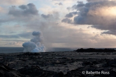 Volcanos National Park Lava Flow into Ocean