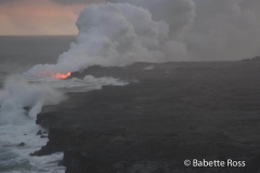 Volcanos National Park Lava Flow into Ocean