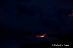 Volcanos National Park Lava Flow into Ocean