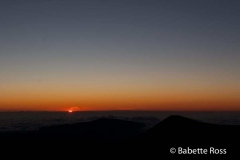 Mauna Kea, Sunset