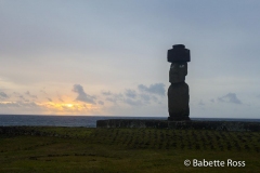 Ahu Ko Te Riku, Ahu Tahai, Sunset