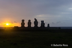 Ahu Tahai Sunset