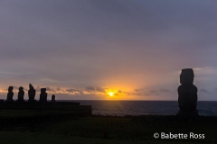 Ahu Tahai Sunset