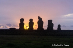 Ahu Tahai Sunset