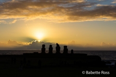 Ahu Tahai Sunset