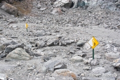 Fox Glacier Terminal Ice Face - Stick Figures in Peril