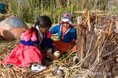 Uros Kids in Traditional Dress