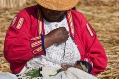 Uros Woman in Traditional Dress