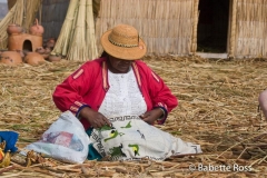 Uros Woman in Traditional Dress