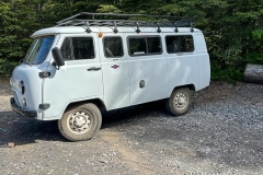 Unpaved Roads:  4 Wheel Drive but no shocks or airbags in this thing.